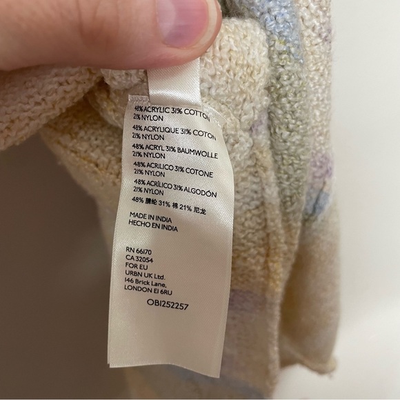 Free People Saturn Poncho Sweater Warm Sky - Picture 7 of 13